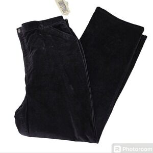 Marsh Landing Black Velvet High Waist Pants Womens 18 NEW Capsule Wardrobe Offic